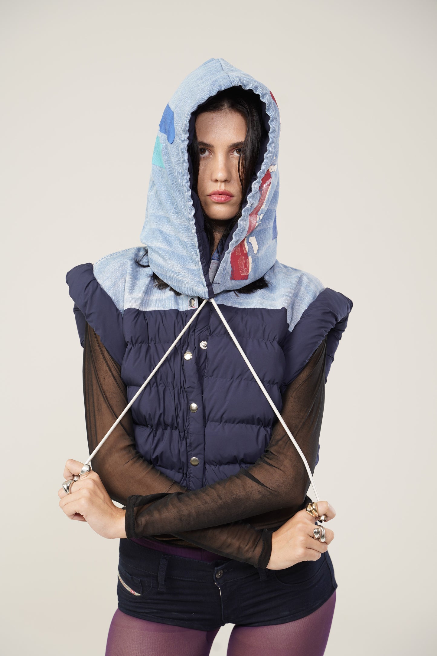 Euston-Evisu Gilet - Unique Hooded Gilet