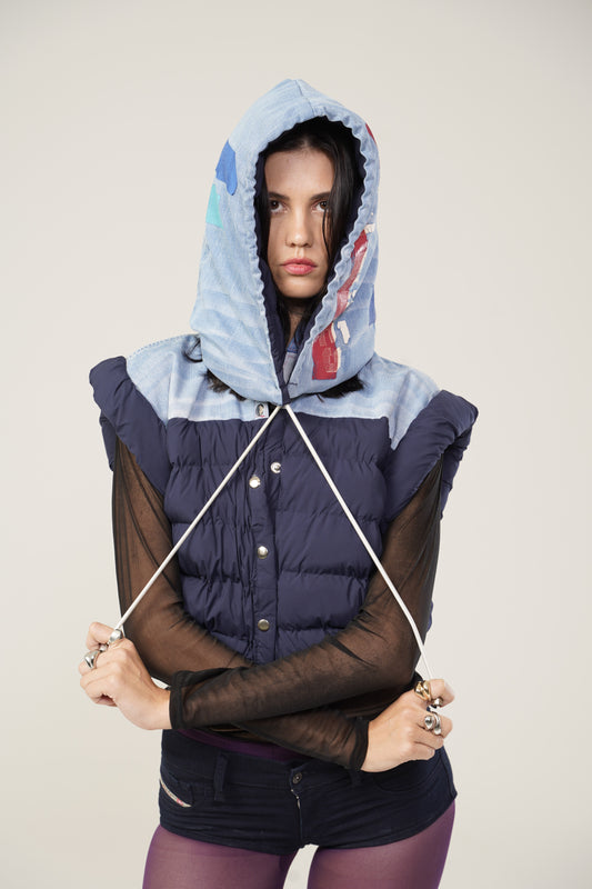 Euston-Evisu Gilet - Unique Hooded Gilet