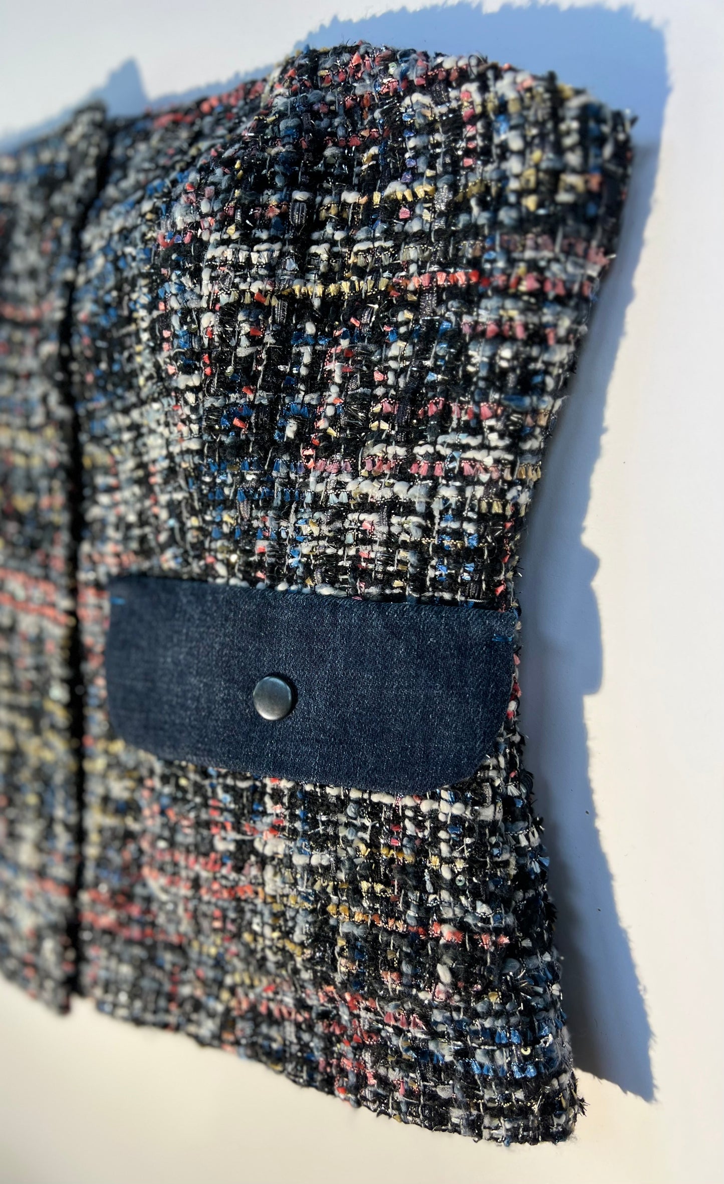 Chelsea Corset /01 - Multicoloured Patch Pockets Denim Flaps