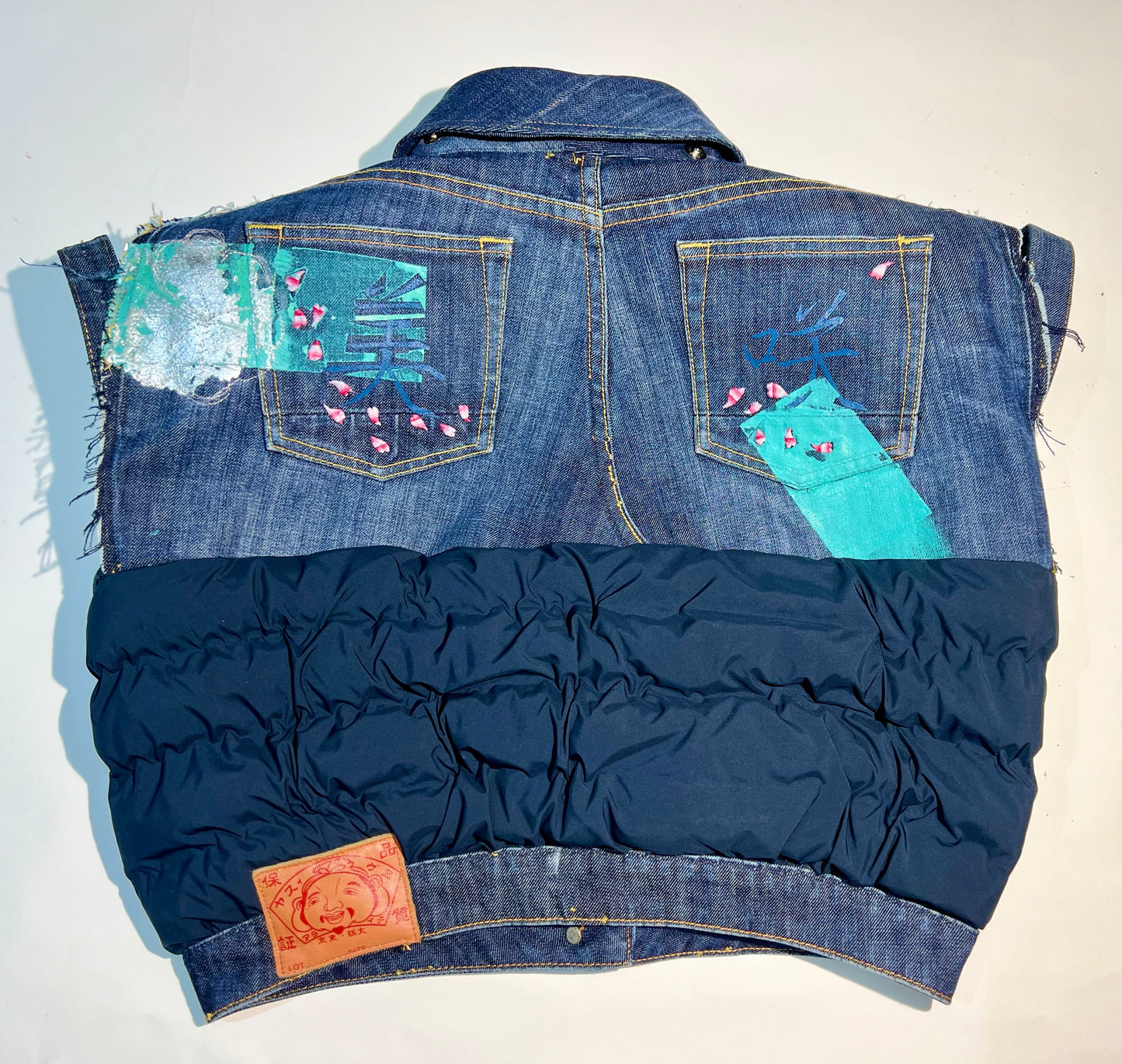 Silvertown-Evisu Gilet - Reworked Vintage Evisu Jeans