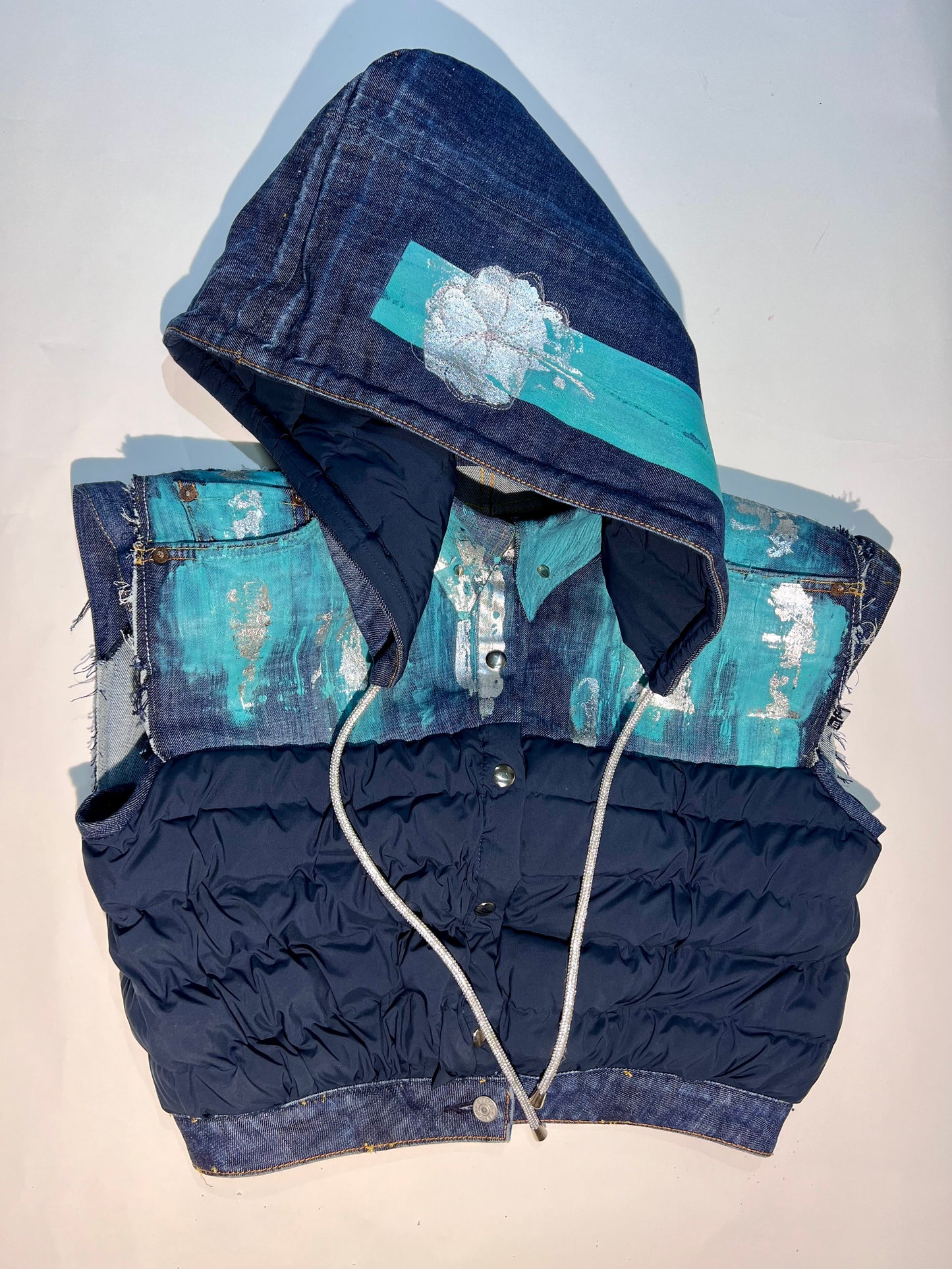 Silvertown-Evisu Gilet - Reworked Vintage Evisu Jeans