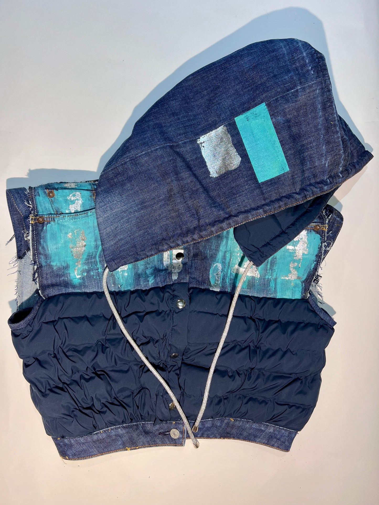 Silvertown-Evisu Gilet - Reworked Vintage Evisu Jeans