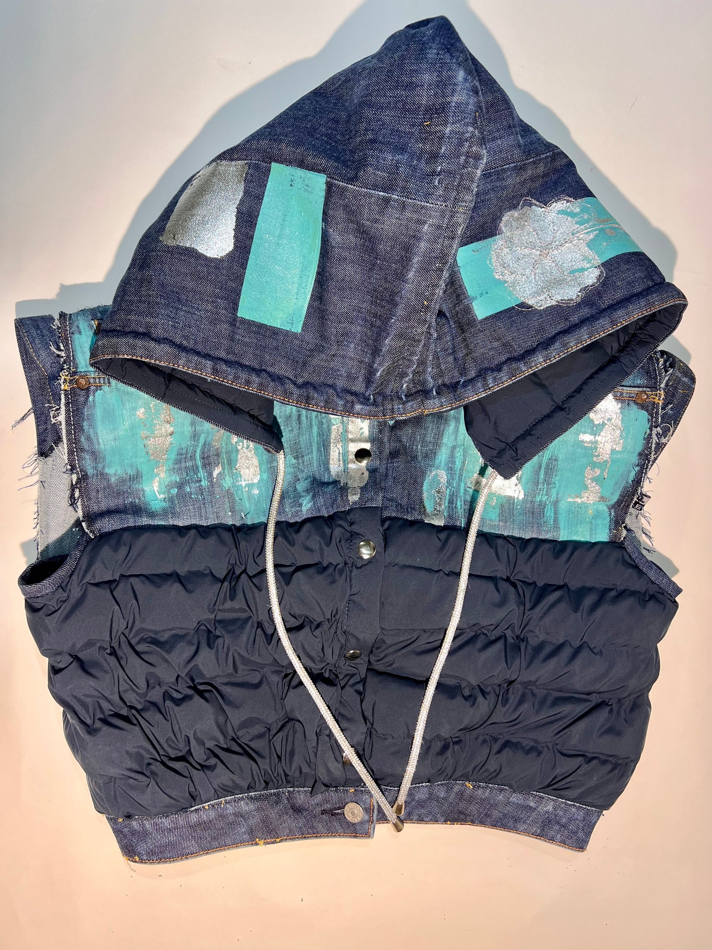 Silvertown-Evisu Gilet - Reworked Vintage Evisu Jeans