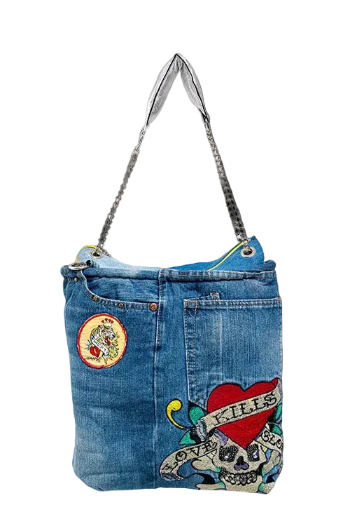 Jubilee Hearts Denim Bag