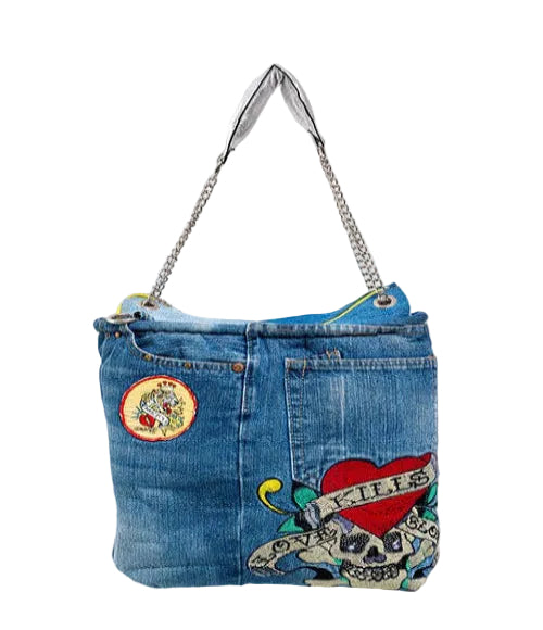 Jubilee Hearts Denim Bag