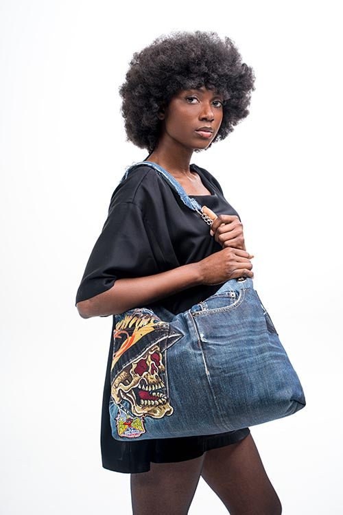 Camden Ink Denim Bag 001